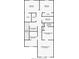 Second floor plan featuring bedrooms, bathrooms, laundry room and closets at 6157 Castleton Hollow Rd, Riverview, FL 33578