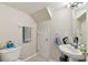 Cozy bathroom featuring a sink and a mirror at 10814 Brickside Ct, Riverview, FL 33579