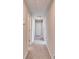 Hallway featuring neutral paint, carpeted floor, and multiple doors, creating a bright and functional transition space at 13006 Tidal Flats Loop, Riverview, FL 33579