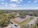 Community park featuring tennis and basketball courts, playground, and green spaces, with mature shade trees at 1301 Melonwood Ave, Clearwater, FL 33759