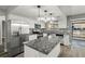 Kitchen features stainless steel appliances, granite countertops, island and lots of natural light at 1582 Sandalwood Dr, Dunedin, FL 34698