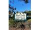 Normandy Park South community sign with well-maintained landscaping in a sunny neighborhood at 1616 S Lake Ave # 4, Clearwater, FL 33756