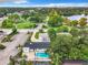 Charming home with a backyard pool, lush landscaping, and near a park and lake at 405 S Lake Dr, Clearwater, FL 33755