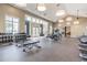 Community gym with weight machines, free weights, and large windows at 4195 Welling Ter, Land O Lakes, FL 34638