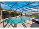 Amazing screened-in pool and spa area with plenty of room for lounging and entertainment at 4195 Welling Ter, Land O Lakes, FL 34638