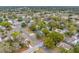 An aerial view showcases a neighborhood with lush, mature trees at 6232 Jackson St, New Port Richey, FL 34653