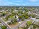 Charming home nestled among mature trees, as seen from an aerial view in a serene neighborhood at 6232 Jackson St, New Port Richey, FL 34653