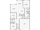 Detailed floor plan showcasing the layout, dimensions, and spatial arrangement of the home's rooms at 7608 Broad Pointe Dr, Zephyrhills, FL 33540