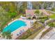 Aerial view of community pool and building at 860 Glen More Ct # B, Palm Harbor, FL 34684
