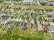 Aerial view of homes in a planned community, showing layout and proximity to a pond at 10730 Shady Preserve Dr, Riverview, FL 33579