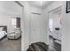Hallway featuring luxury vinyl plank flooring, closet and access to different rooms in the house at 14247 Spanish Wells Dr, Hudson, FL 34667