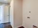 An unfinished utility area with washer hookups and a convenient nearby door at 14330 Channel Dr, Largo, FL 33774