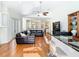 Bright open living area with bar, kitchen and comfortable seating area at 18111 Diamond Cove Ct, Tampa, FL 33647
