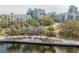 Amazing river views with walkways surrounded by lush trees enhancing the serene waterfront atmosphere at 201 W Laurel St # 1012, Tampa, FL 33602