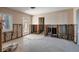 A view of the living room that is in the middle of being remodeled at 2240 Harbor View Dr, Dunedin, FL 34698