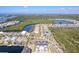 Scenic aerial view of neighborhood with waterfront homes and lush natural surroundings at 3025 Bermuda Sloop Cir, Ruskin, FL 33570