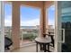 Balcony with seating and a view of the waterfront at 4951 Bacopa S Ln # 801, St Petersburg, FL 33715