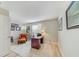 Functional home office with a desk, comfortable chair, and natural light at 503 Old Grove Dr, Lutz, FL 33548