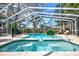 Gorgeous screened-in pool area with a spa, perfect for relaxation and recreation at 503 Old Grove Dr, Lutz, FL 33548
