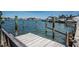 Waterfront home with a private wooden dock for boating and scenic water views at 629 59Th Ave, St Pete Beach, FL 33706