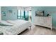 Inviting bedroom with a queen-size bed and a private balcony with ocean views at 1520 Gulf Blvd # 805, Clearwater Beach, FL 33767