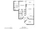 Detailed floor plan showcasing the layout of the living room, kitchen, bedrooms, and balcony at 1520 Gulf Blvd # 805, Clearwater Beach, FL 33767