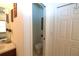 Bathroom with double sinks, powder room and closet at 1648 Mira Lago Cir, Ruskin, FL 33570