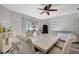 Dining area featuring modern furnishings and ample natural light at 4716 Gazania St, New Port Richey, FL 34652