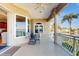 Water views from a spacious outdoor balcony at 750 123Rd Ave, Treasure Island, FL 33706