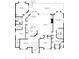 Detailed floor plan showcasing layout with bedrooms, bathrooms, kitchen, living spaces, and covered patio at 750 123Rd Ave, Treasure Island, FL 33706