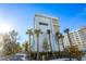 Exterior view of Marina Bay Villas building in clear blue skies at 870 N Osceola Ave, Clearwater, FL 33755