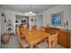Cozy dining room with wood furnishings and natural light at 3111 Teal Ter, Safety Harbor, FL 34695