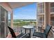 Enjoy stunning views from this balcony, complete with comfortable seating for relaxing outdoors at 4516 Seagull Dr # 614, New Port Richey, FL 34652