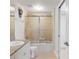Clean bathroom with modern shower and vanity at 4516 Seagull Dr # 614, New Port Richey, FL 34652