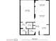 Floor plan showing the layout of the home including the living room, bedroom, dining area, and kitchen at 2617 Cove Cay Dr # 710, Clearwater, FL 33760