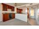 Kitchen with stainless steel appliances and tiled floors at 2617 Cove Cay Dr # 710, Clearwater, FL 33760