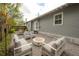 Cozy patio features comfortable seating and an inviting fire pit at 311 W Chelsea St, Tampa, FL 33603