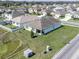 Aerial perspective showcasing homes in a residential community with mature trees and green spaces at 35661 Jenny Lynne Cir, Zephyrhills, FL 33541