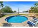 Backyard pool with deck and lounge chairs, a perfect spot for relaxation and outdoor enjoyment at 4581 21St N Ave, St Petersburg, FL 33713