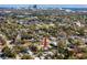 A stunning aerial perspective featuring the city skyline, enhancing the property's appeal at 4925 16Th N Ave, St Petersburg, FL 33710