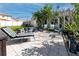 The backyard has a patio perfect for entertaining and enjoying the Florida weather at 4925 16Th N Ave, St Petersburg, FL 33710