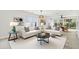 Inviting living room featuring stylish sofas, a marble coffee table, and an open layout for entertaining at 520 Wheaton Trent Pl, Tampa, FL 33619