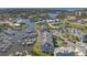 Aerial view of the condo community and waterfront at 5722 Biscayne Ct # 308, New Port Richey, FL 34652