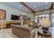 Inviting clubhouse featuring comfortable seating, TV and an ornate lamp at 11257 Egeria Dr, Odessa, FL 33556