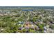 An aerial view of a home in a leafy neighborhood, offering a sense of community and tranquility at 5909 Canton S St, St Petersburg, FL 33712