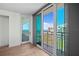 View of ocean and building seen from interior balcony at 1430 Gulf Blvd # 603, Clearwater Beach, FL 33767