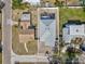 Bird's eye view of property lines and surroundings, indicating a residential location at 1753 25Th N Ave, St Petersburg, FL 33713