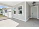 Close up view of the porch, garage and windows of the house at 1753 25Th N Ave, St Petersburg, FL 33713