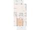 Detailed first floor plan illustrating the layout of the living spaces including the kitchen, bedroom, and living/dining room at 1753 25Th N Ave, St Petersburg, FL 33713