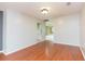 Bright dining area with laminate floors, open to the kitchen and living spaces at 1816 N Pebble Beach Blvd, Sun City Center, FL 33573